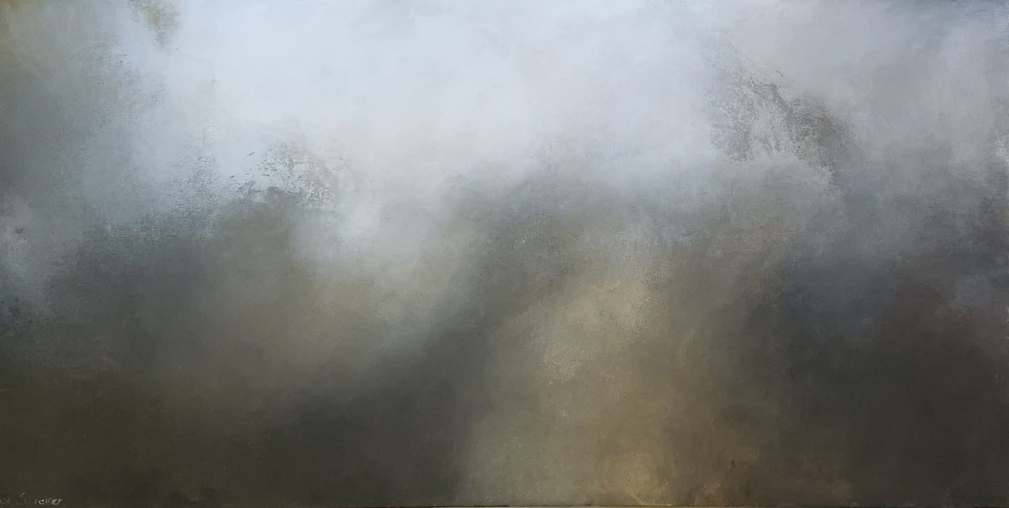 Platinum (black floating frame) - Gabriela Azar Schreiner art