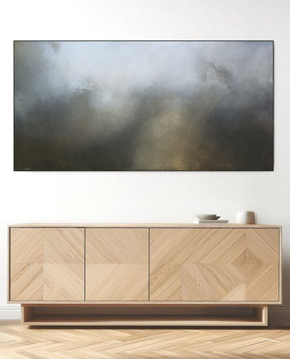 Platinum (black floating frame) - Gabriela Azar Schreiner art