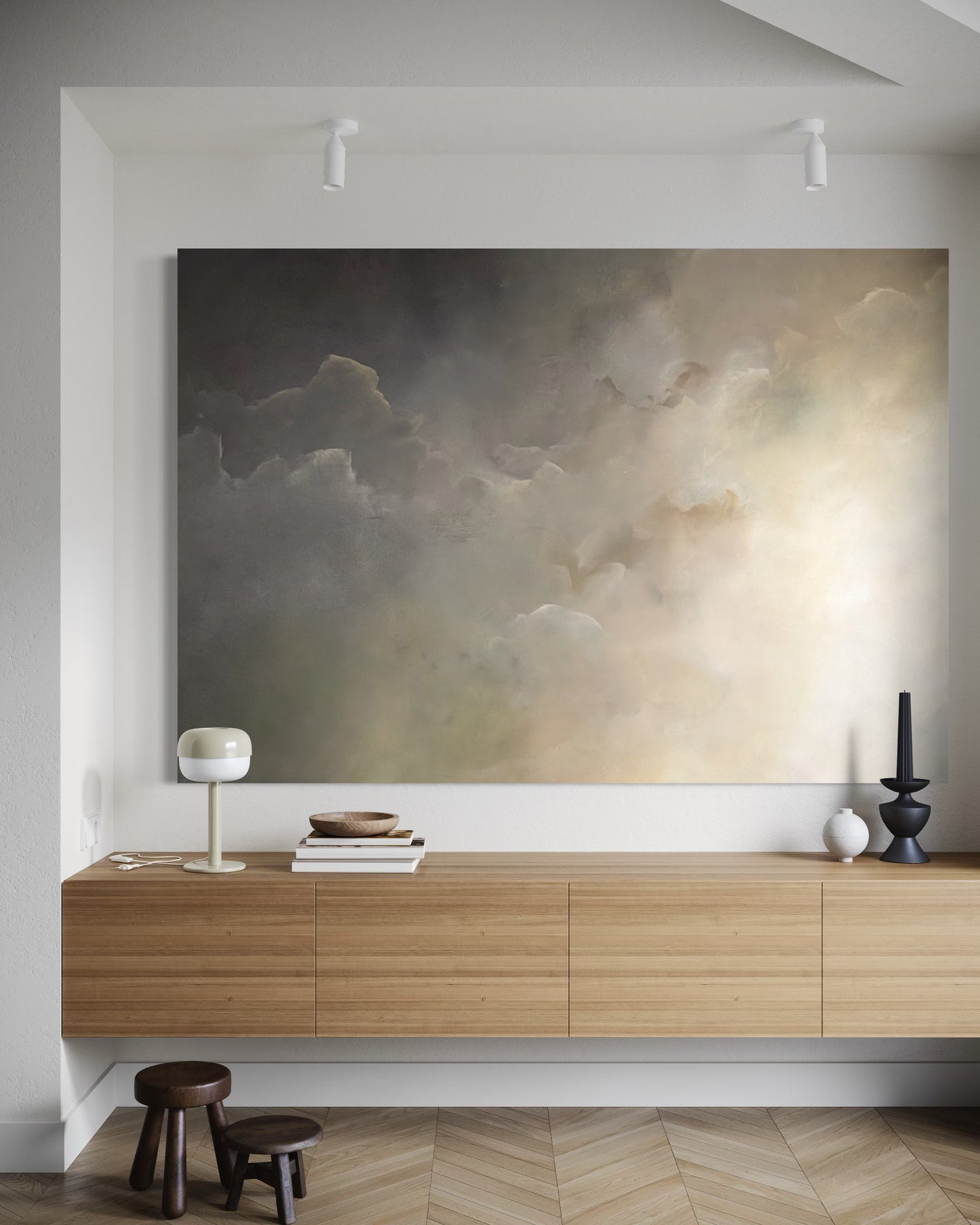 Breathform - Walnut floating frame - Gabriela Azar Schreiner art