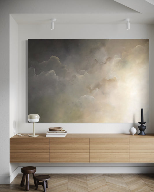 Breathform - Walnut floating frame - Gabriela Azar Schreiner art