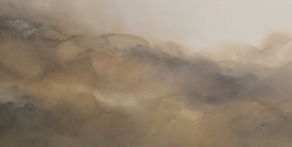 Dreaming Ground  (oak floating frame) - Gabriela Azar Schreiner art