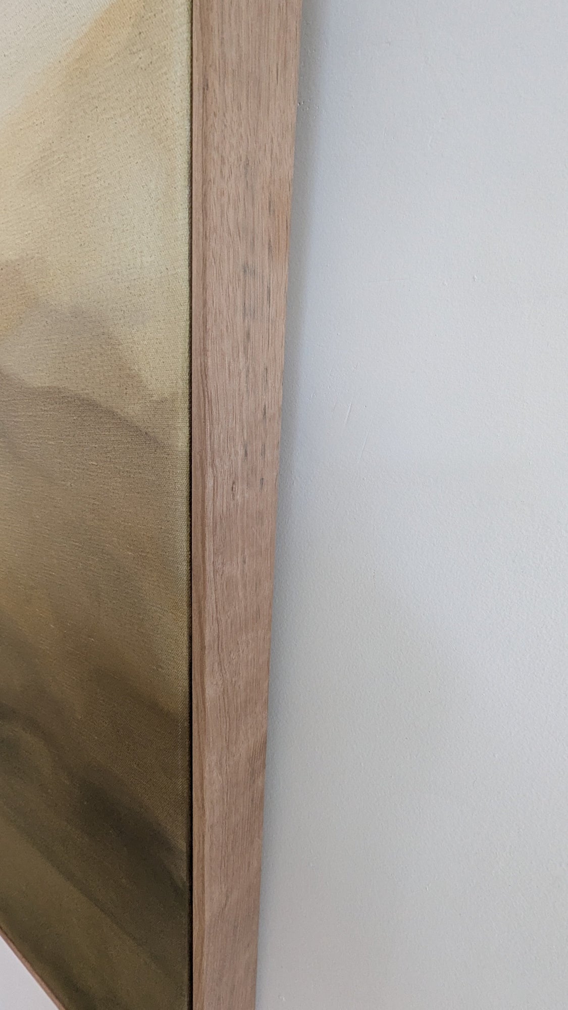 Dreaming Ground  (oak floating frame) - Gabriela Azar Schreiner art