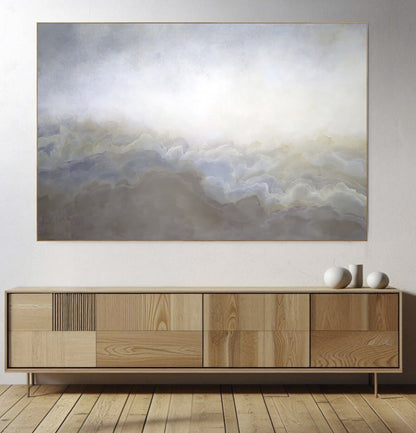 Fragments of the past (oak frame) - Gabriela Azar Schreiner art