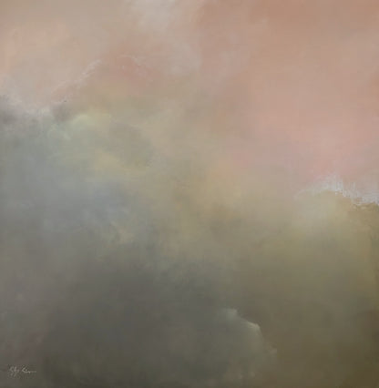 Ashes of a Sunset with floating frame. - Gabriela Azar Schreiner art