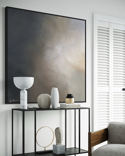 Midnight sky (black frame) - Gabriela Azar Schreiner art