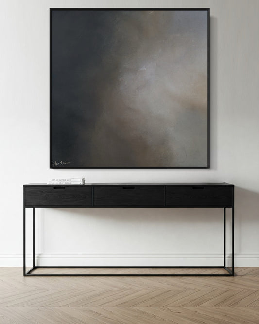Midnight sky (black frame) - Gabriela Azar Schreiner art
