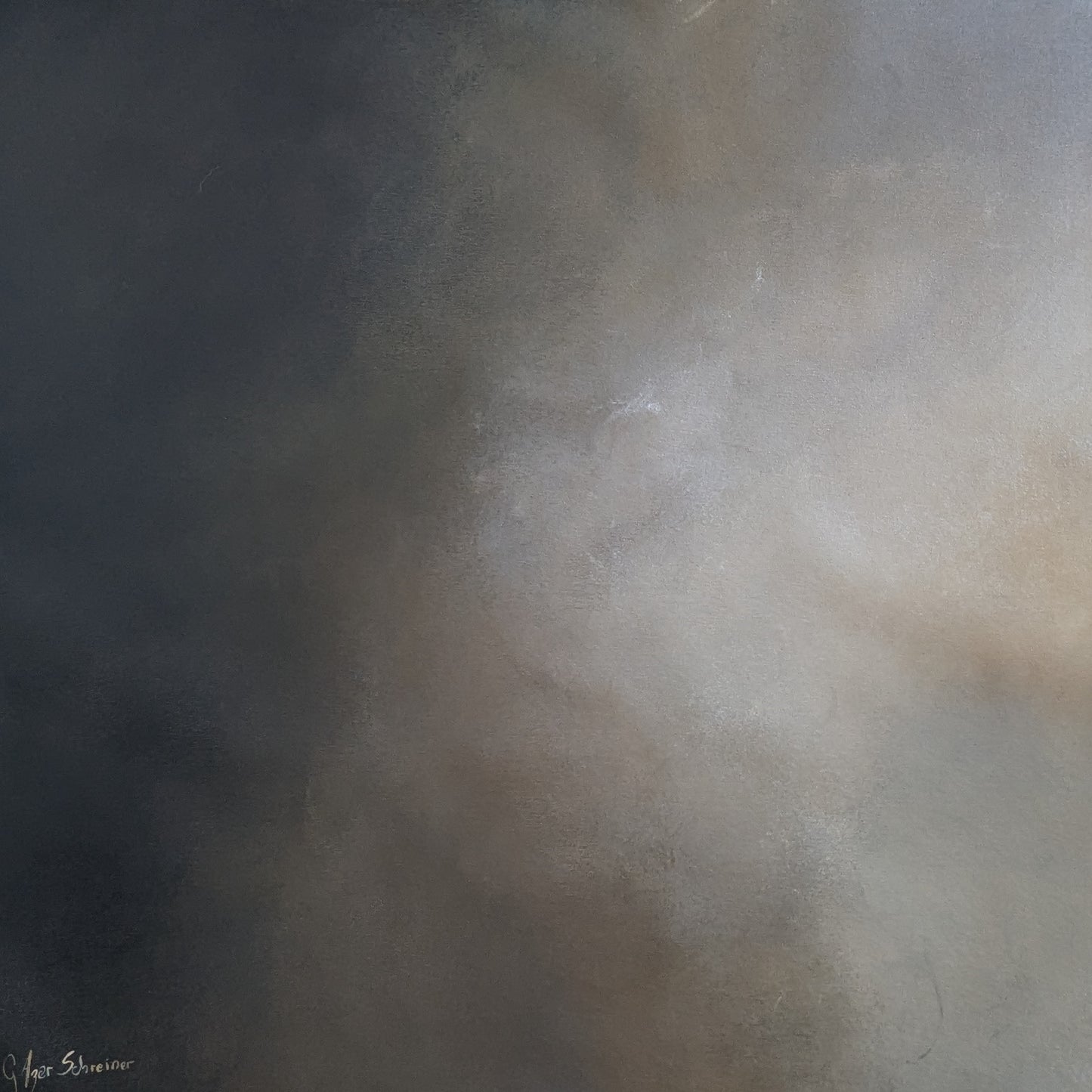 Midnight sky (black frame) - Gabriela Azar Schreiner art