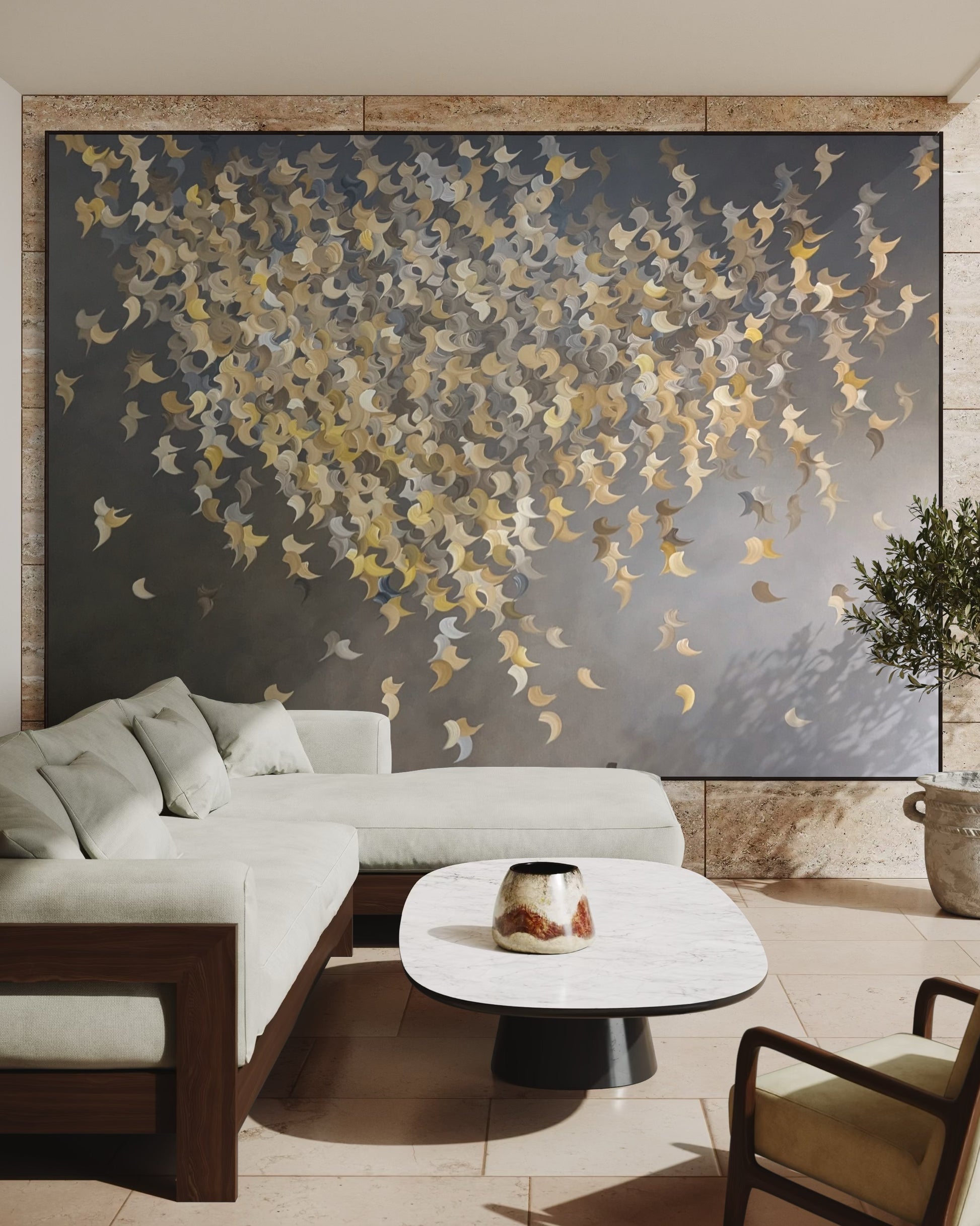 Evening forest - Gabriela Azar Schreiner art